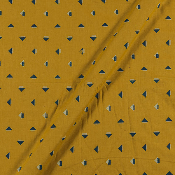 Cotton Mustard Colour 40 Inches Width Geometric Print Fabric freeshipping - SourceItRight