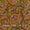Authentic Jaipuri Ajrakh Natural Dye Floral Jaal Print Olive Colour Fine Cotton Fabric 9991N