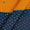 Buy Viscose Muslin Silk Feel Golden Orange Colour Badla Work Daman Border Fabric Online 9997G