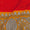 Buy Viscose Muslin Silk Feel Orange Red Colour Badla Work Daman Border Fabric Online 9997