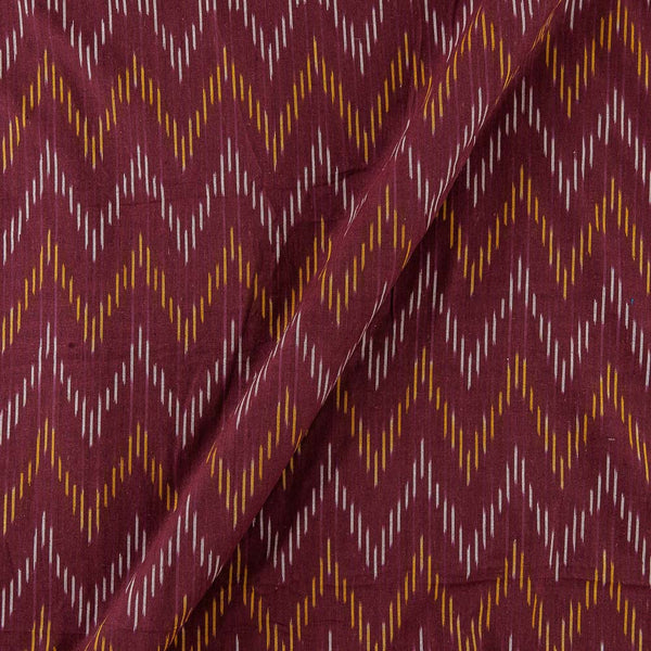 Cotton Ikat Magenta Colour Washed Fabric Online D9150L2