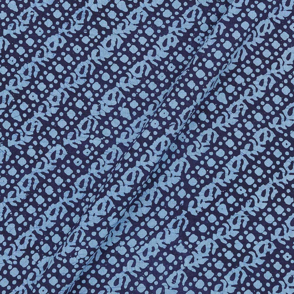 Cotton Single Kaam Kutchhi Wax Batik Print Violet Indigo Colour Paisley Border Pattern Fabric freeshipping - SourceItRight
