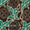 Cotton Double Kaam Kutchhi Wax Batik Print Charocal Green Colour Leaves Pattern 43 Inches Width Fabric freeshipping - SourceItRight