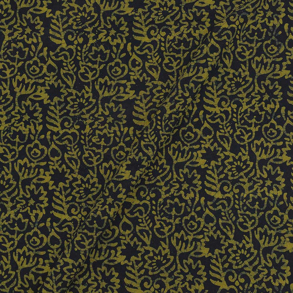 Cotton Single Kaam Kutchhi Wax Batik Print Acid Green Colour Floral Jaal Pattern 45 Inches Width Fabric freeshipping - SourceItRight