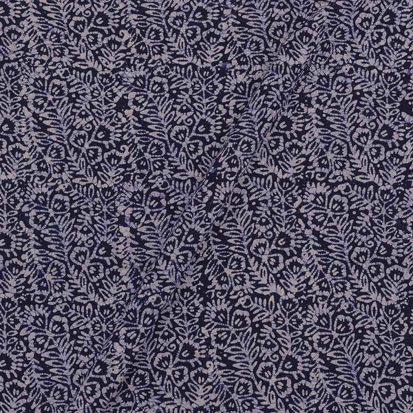 Cotton Single Kaam Kutchhi Wax Batik Print Blueberry Colour Jaal Pattern 45 Inches Width Fabric freeshipping - SourceItRight
