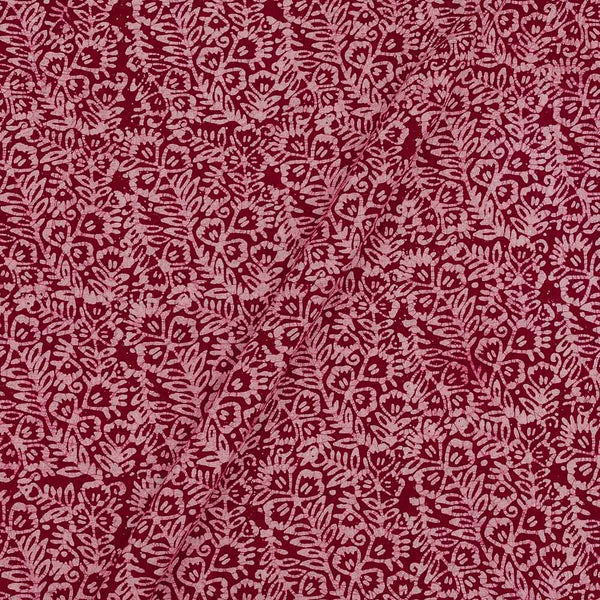 Cotton Single Kaam Kutchhi Wax Batik Print Crimson Red Colour Jaal Pattern 45 Inches Width Fabric freeshipping - SourceItRight