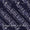 Cotton Single Kaam Kutchhi Wax Batik Print Indigo Blue Colour All Over Border Pattern 45 Inches Width Fabric freeshipping - SourceItRight