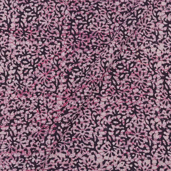 Cotton Single Kaam Kutchhi Wax Batik Print Wineberry Colour Floral Pattern 43 Inches Width Fabric freeshipping - SourceItRight