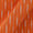 Cotton Ikat Fanta Orange Colour Washed Fabric Online S9150A5