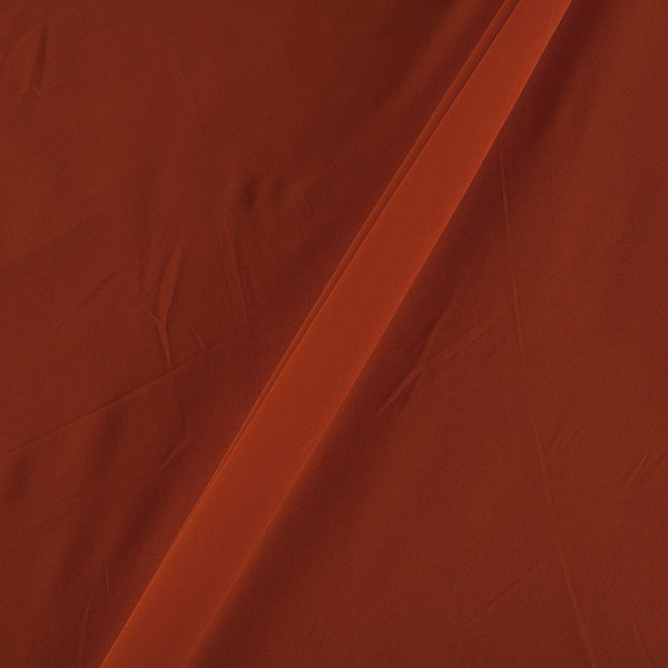 Georgette Rust Colour Plain Dyed Poly Fabric 4194AU Online